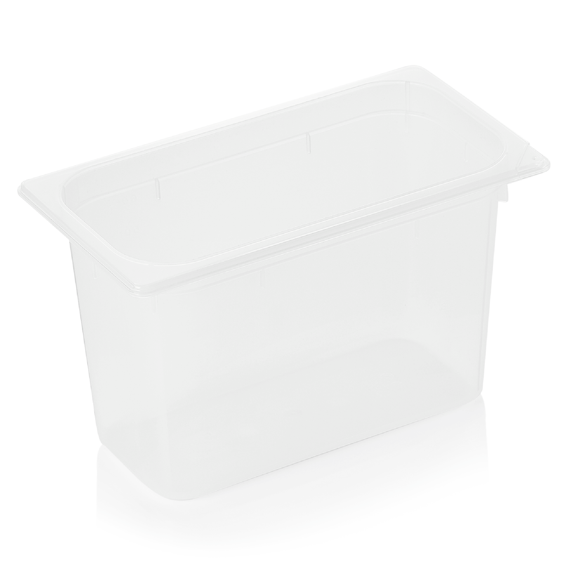 GN 1/3 récipient avec graduation, avec couvercle, polypropylène - H 20 cm (série GN 89) GN 1/3 récipient avec graduation, avec couvercle, polypropylène - H 20 cm (série GN 89)