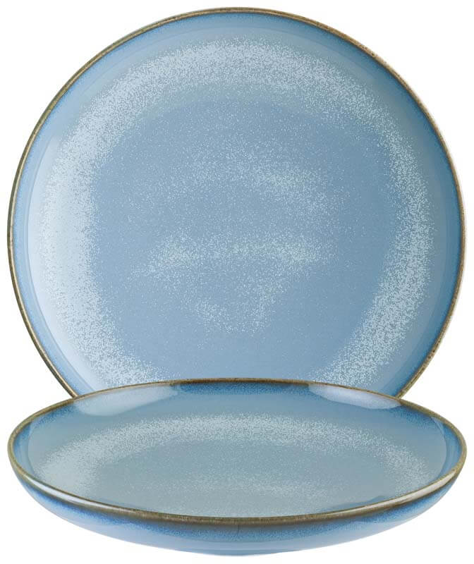 Bonna Sky Assiette à pâtes Hygge 25cm bleu - 6 pièces Bonna Sky Assiette à pâtes Hygge 25cm bleu - 6 pièces