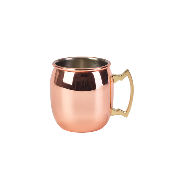 Moscow Mule Mug en acier inoxydable couleur cuivre - 400 ml Moscow Mule Mug en acier inoxydable couleur cuivre - 400 ml