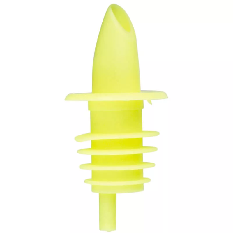 Verseur de bouteilles "Eco", plastique jaune fluo Verseur de bouteilles "Eco", plastique jaune fluo
