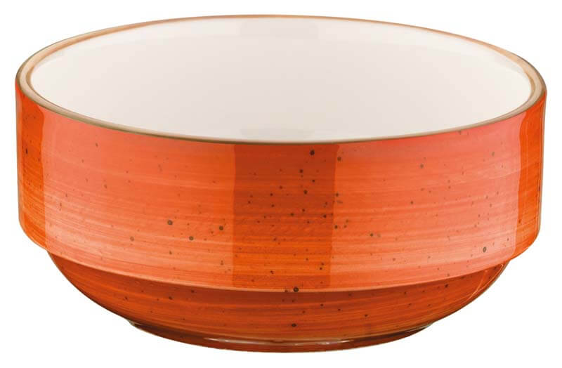 Bonna Aura Terracotta Banquet Coupe empilable 14cm, 50cl orange - 12 pièces Bonna Aura Terracotta Banquet Coupe empilable 14cm, 50cl orange - 12 pièces
