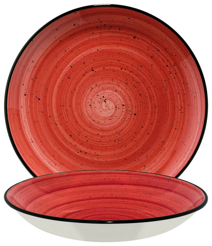 Bonna Aura Passion Assiette Gourmet creuse 20cm rouge - 12 pièces Bonna Aura Passion Assiette Gourmet creuse 20cm rouge - 12 pièces