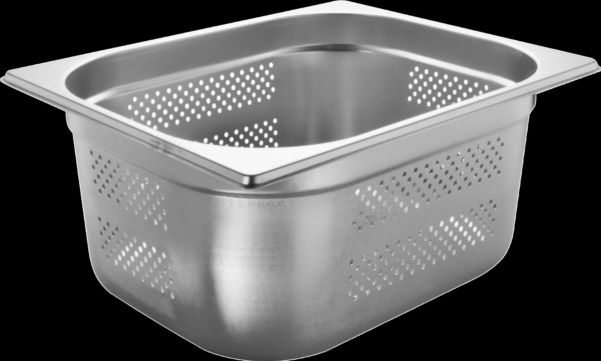 Récipient Gastro Norm perforé profondeur 150mm - Inox (GN 1/2) Récipient Gastro Norm perforé profondeur 150mm - Inox (GN 1/2)