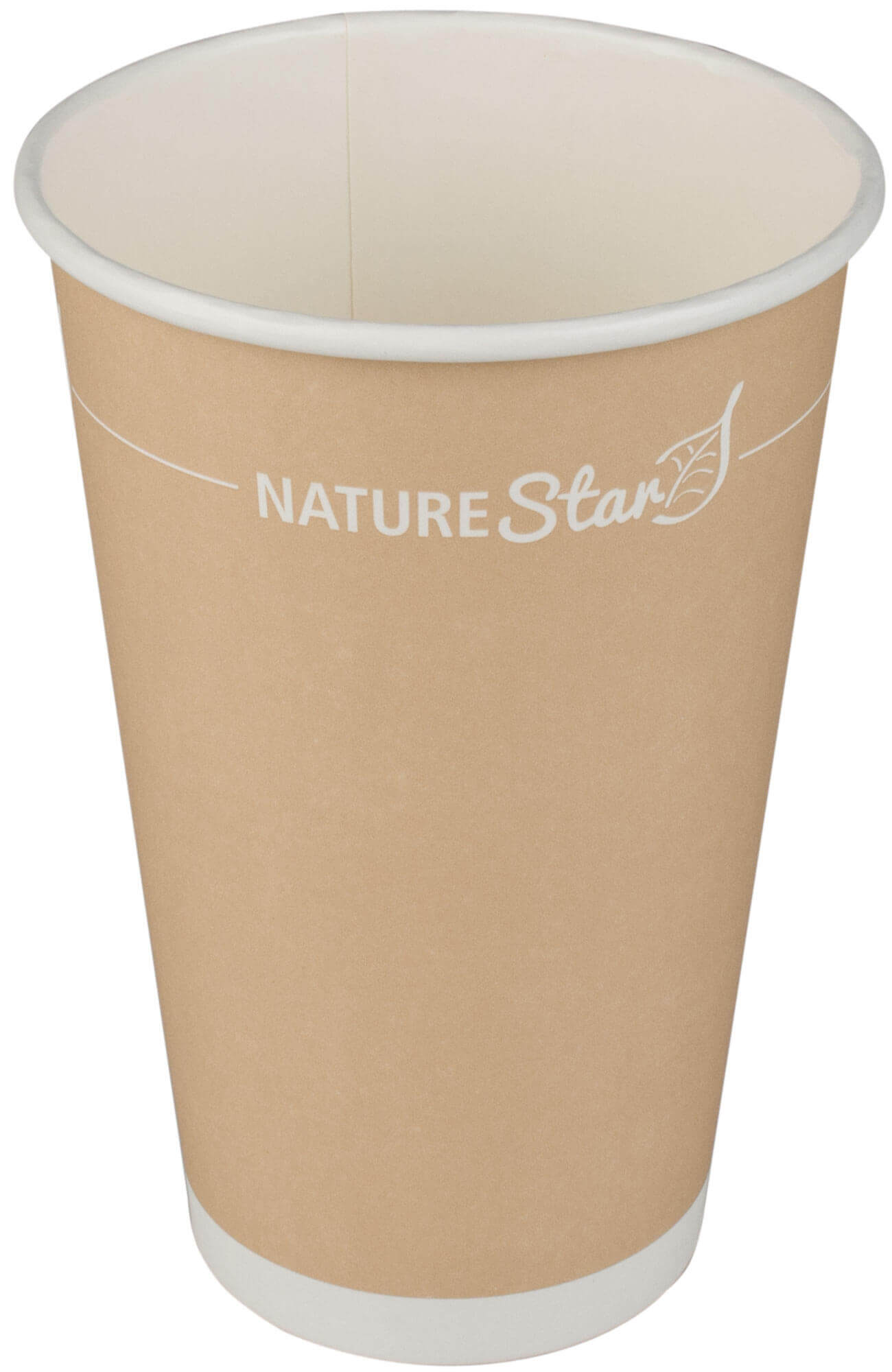 Gobelet à café en papier, marron - 400ml (1000 pcs)