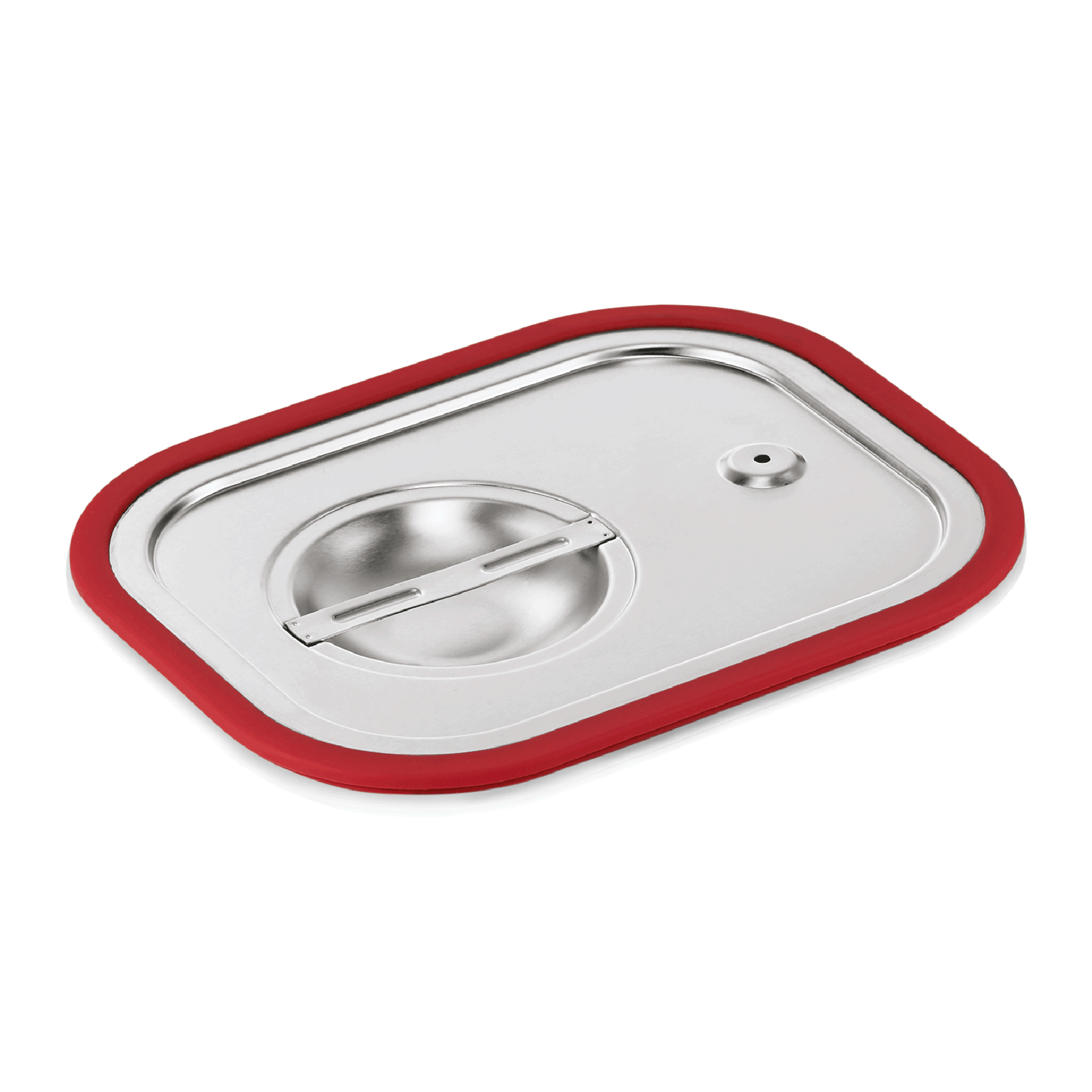 GN 1/2 Couvercle de transport, joint en silicone, CNS (série GN CORE) GN 1/2 Couvercle de transport, joint en silicone, CNS (série GN CORE)
