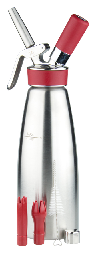 iSi Chauffe-crème "Gourmet Whip PLUS", acier inoxydable - 1,0l