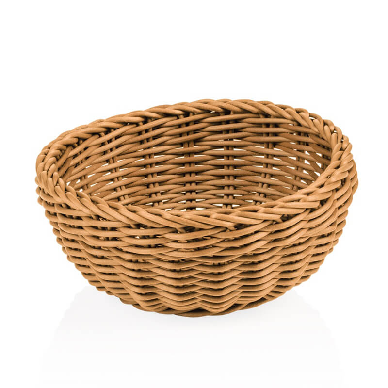 Panier rond, polypropylène beige - différentes tailles