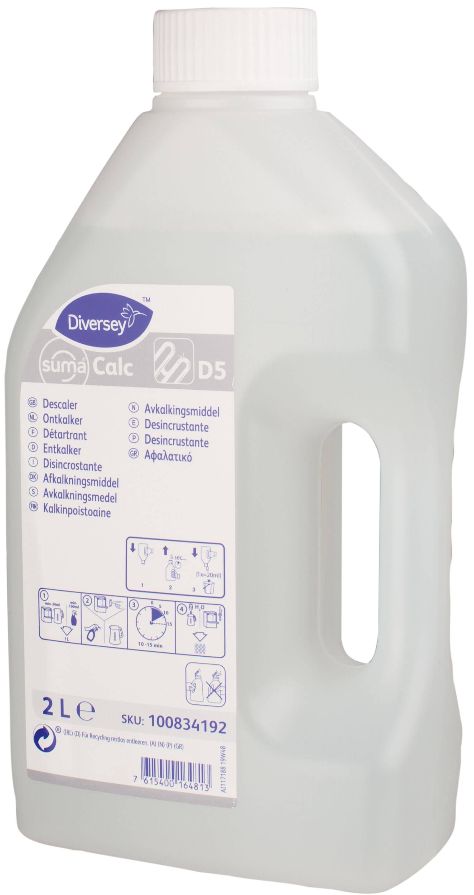 Suma Calc D5 détartrant et nettoyant - 2l
