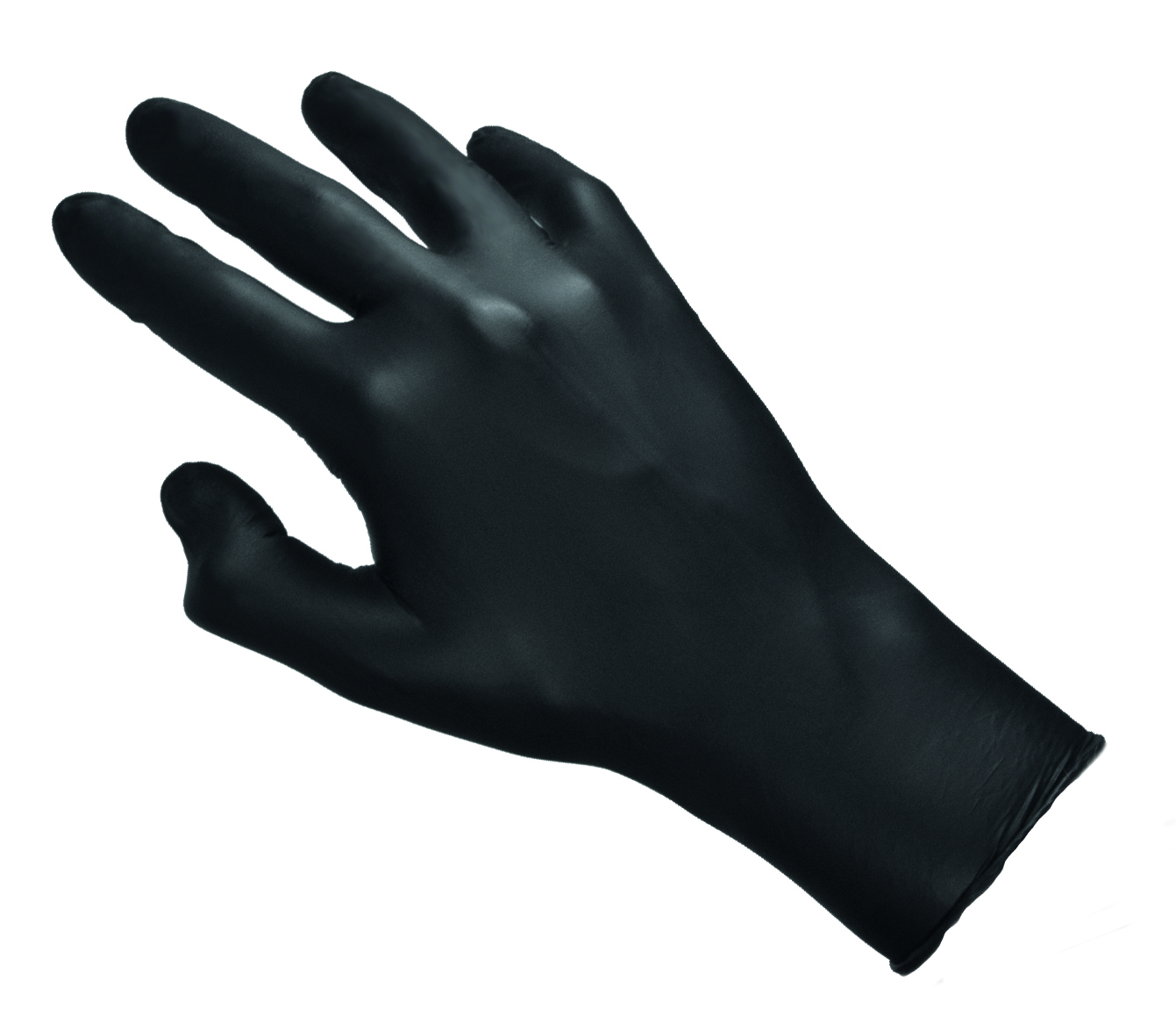 Gants en nitrile, noir - non poudré (100 pcs)