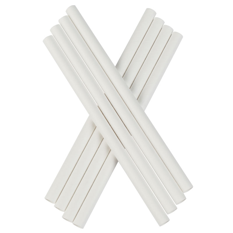 Pailles, papier (8x150mm), Prime Bar - blanc