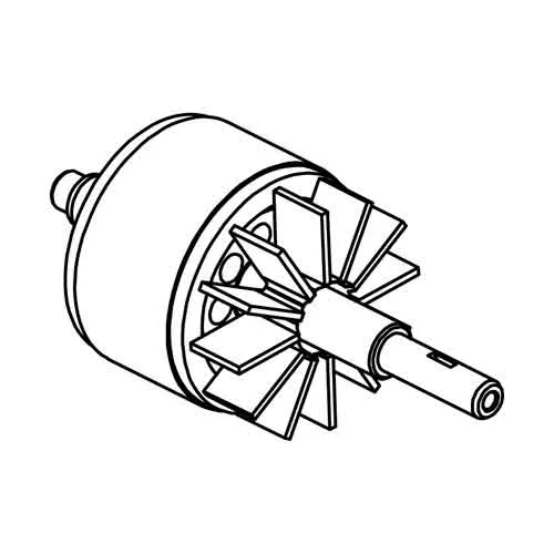 09328 - Santos #9 - Rotor complet avec ventilateur 09328 - Santos #9 - Rotor complet avec ventilateur