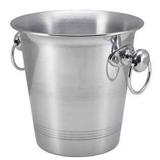 Seau à glace / seau à vin, aluminium, avec poignées annulaires - 3,25 l Seau à glace / seau à vin, aluminium, avec poignées annulaires - 3,25 l