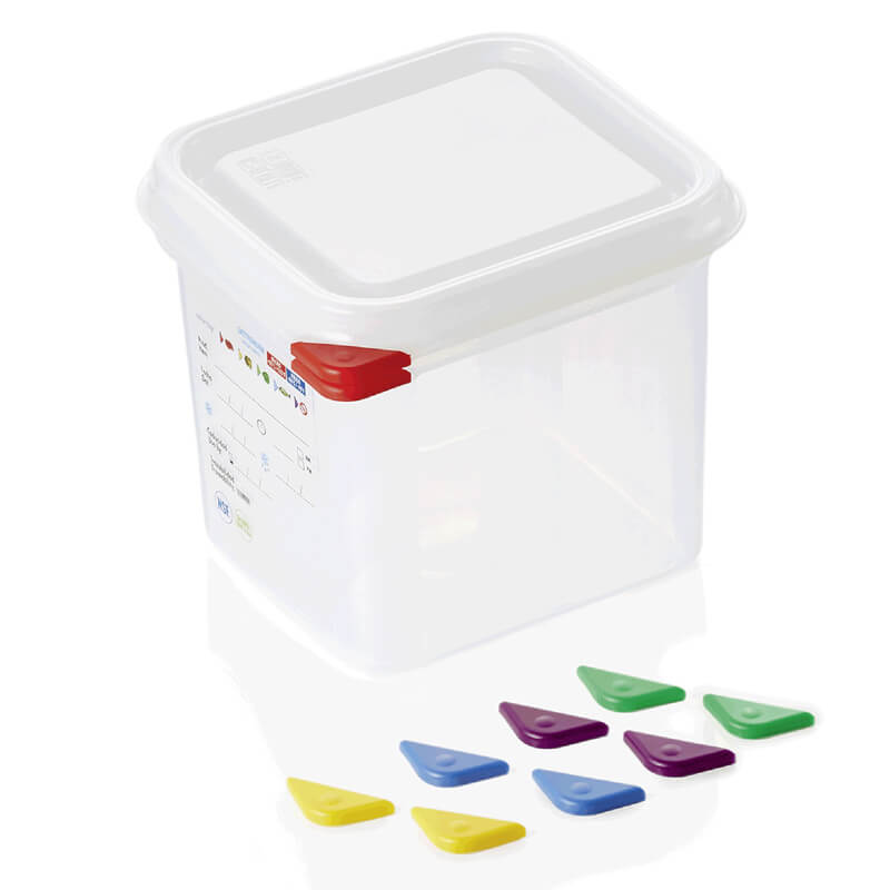 Récipient de conservation GN 1/6 avec couvercle, PP - 2,6 l / H 15 cm (1 pièce) Récipient de conservation GN 1/6 avec couvercle, PP - 2,6 l / H 15 cm (1 pièce)