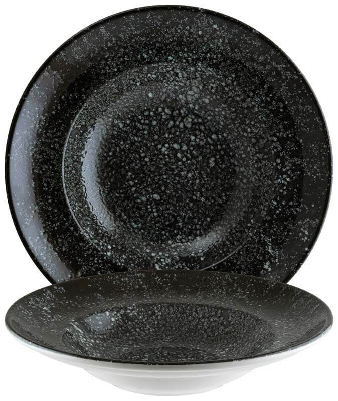 Bonna Cosmos Black Gourmet Assiette à pâtes 27cm noir - 6 pièces Bonna Cosmos Black Gourmet Assiette à pâtes 27cm noir - 6 pièces