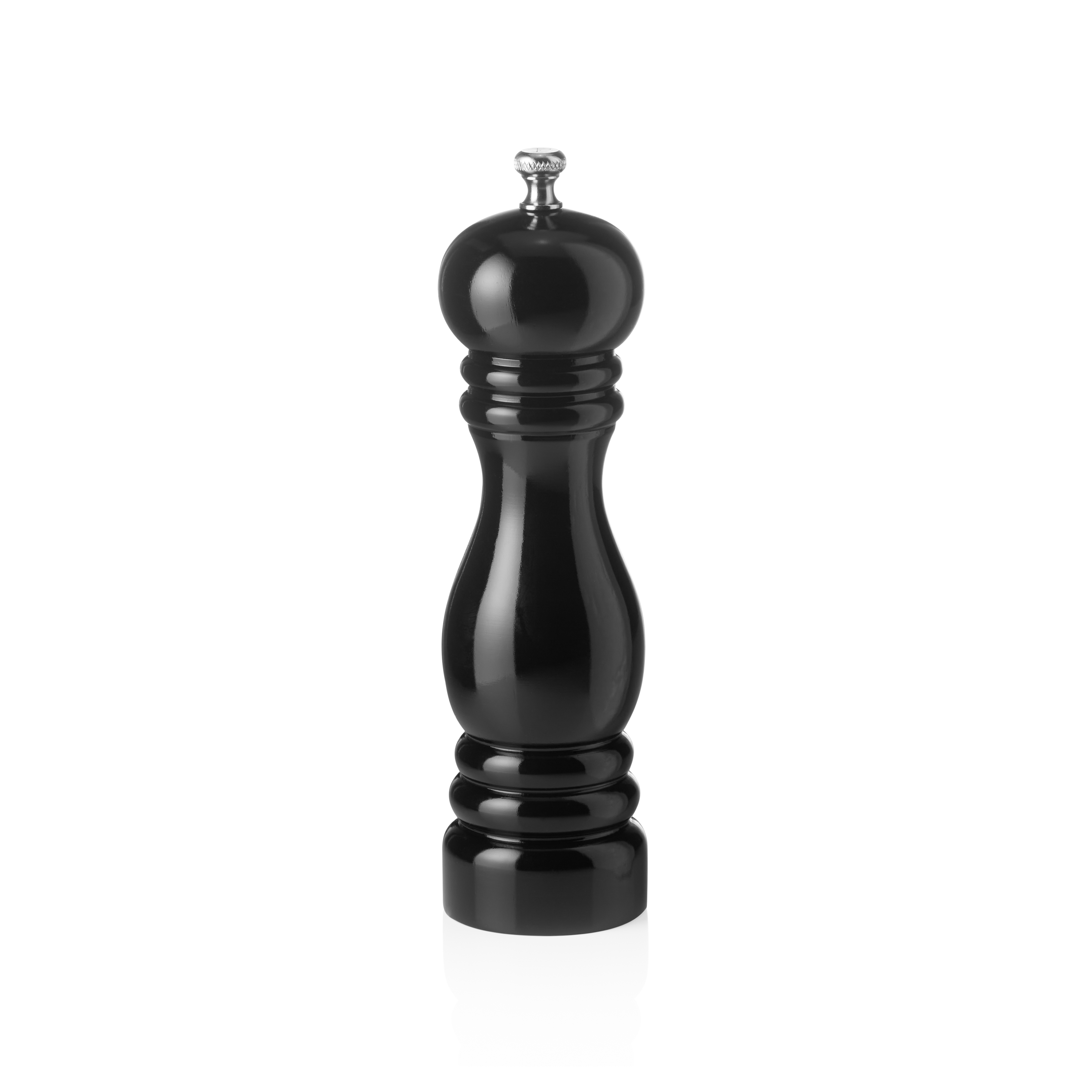 Moulin à poivre en bois d'hévéa noir - 20 cm Moulin à poivre en bois d'hévéa noir - 20 cm