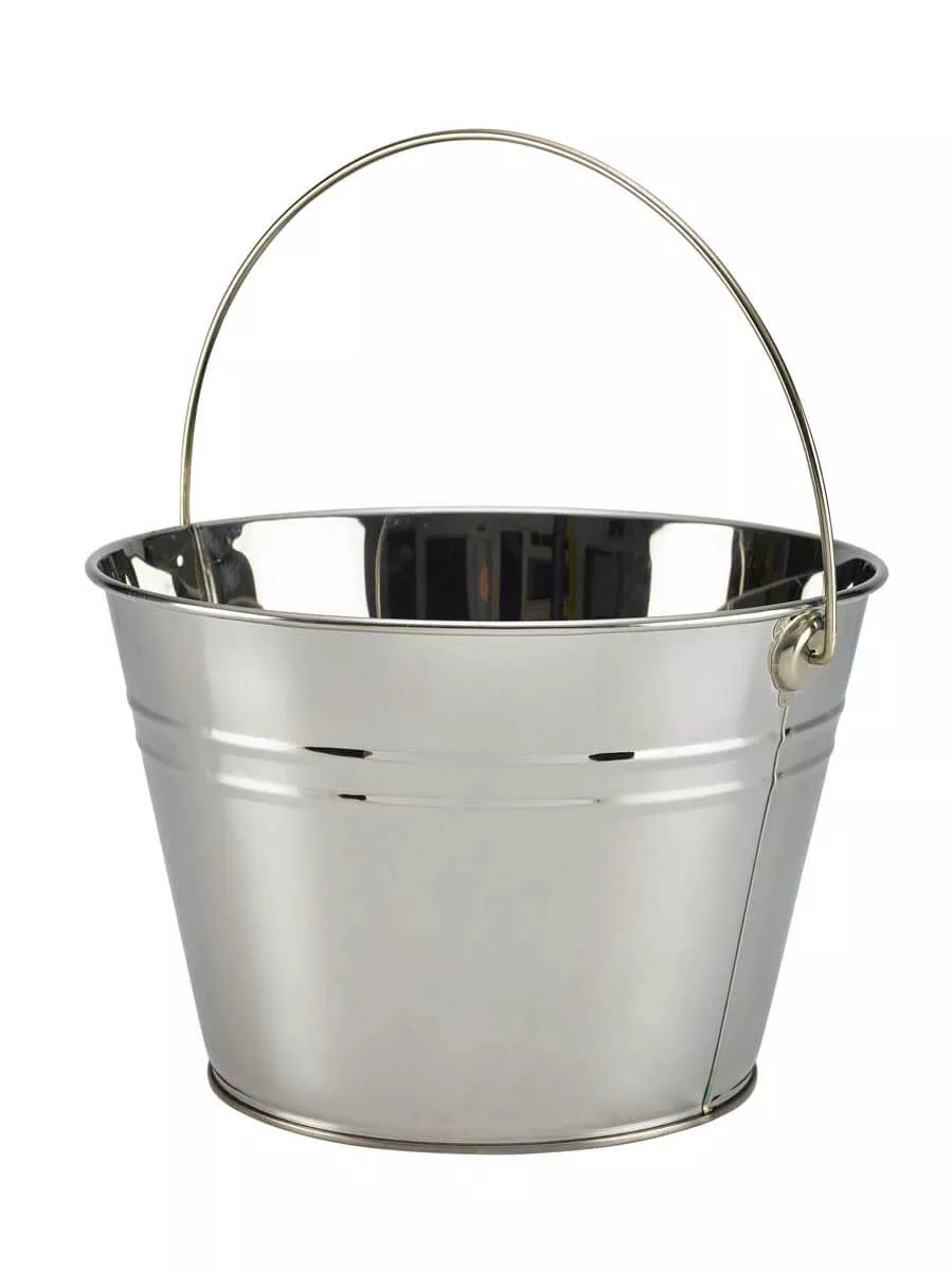 Seau, couleur argent - inox (6L) Seau, couleur argent - inox (6L)