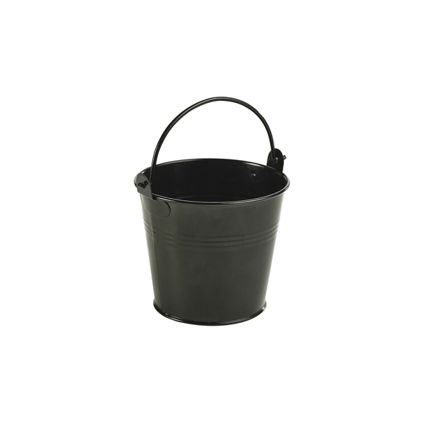 Seau de service noir, acier galvanisé - 10 cm/500 ml (12 pièces) Seau de service noir, acier galvanisé - 10 cm/500 ml (12 pièces)