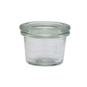 Mini pot WECK avec couvercle - 35 ml / 4,5 x 3,5 cm (24 pièces)