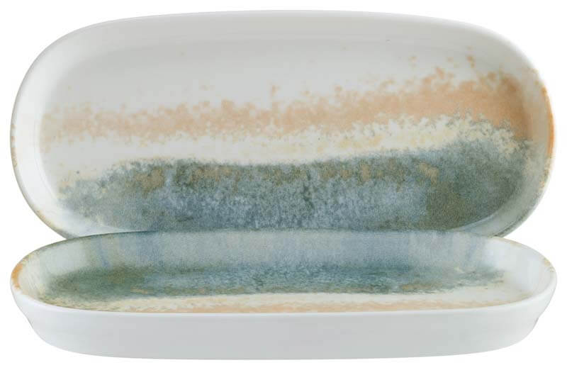 Bonna Fium Plateau Hygge profond ovale 21x10cm bleu - 12 pièces Bonna Fium Plateau Hygge profond ovale 21x10cm bleu - 12 pièces