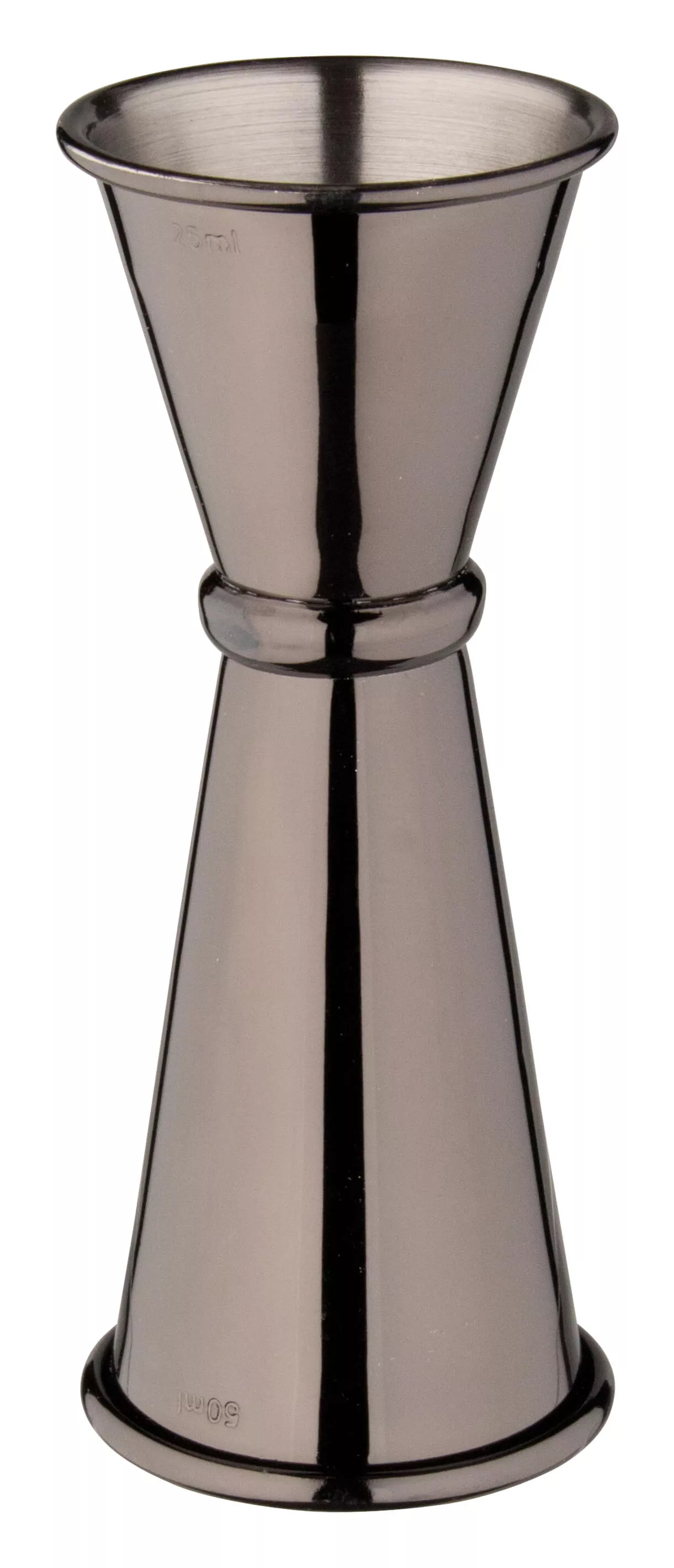 Double mesure de bar, poli - gunmetal black (25/50ml) Double mesure de bar, poli - gunmetal black (25/50ml)
