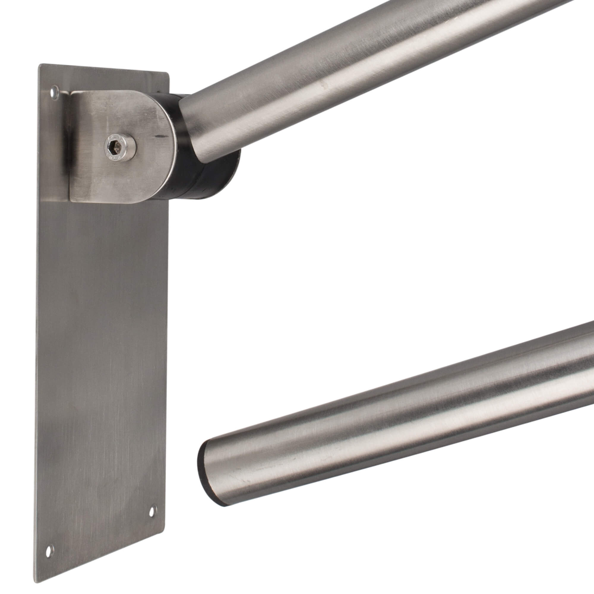 Main courante pliable, inox, en forme d'arc - 73cm