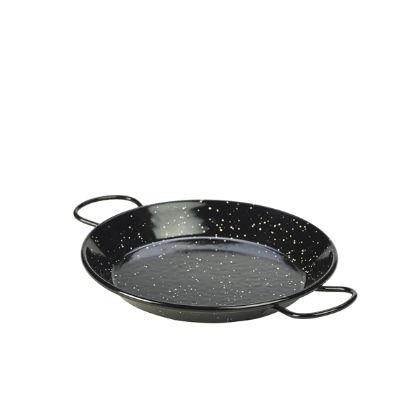 Poêle à paella, émail noir - 20 cm (6 pièces)