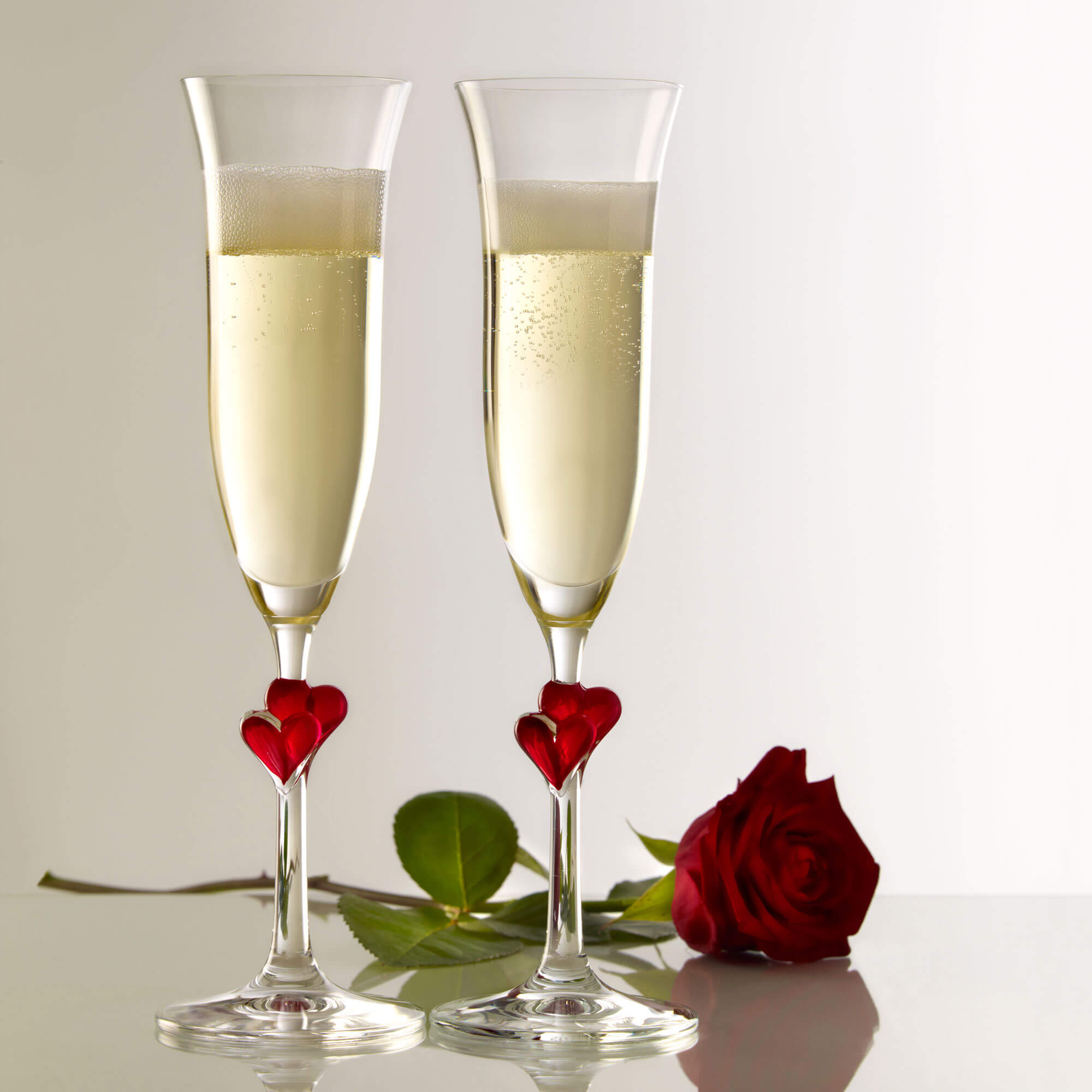 Flûte à champagne rouge L'Amour, Stölzle - 175ml (1 pce)