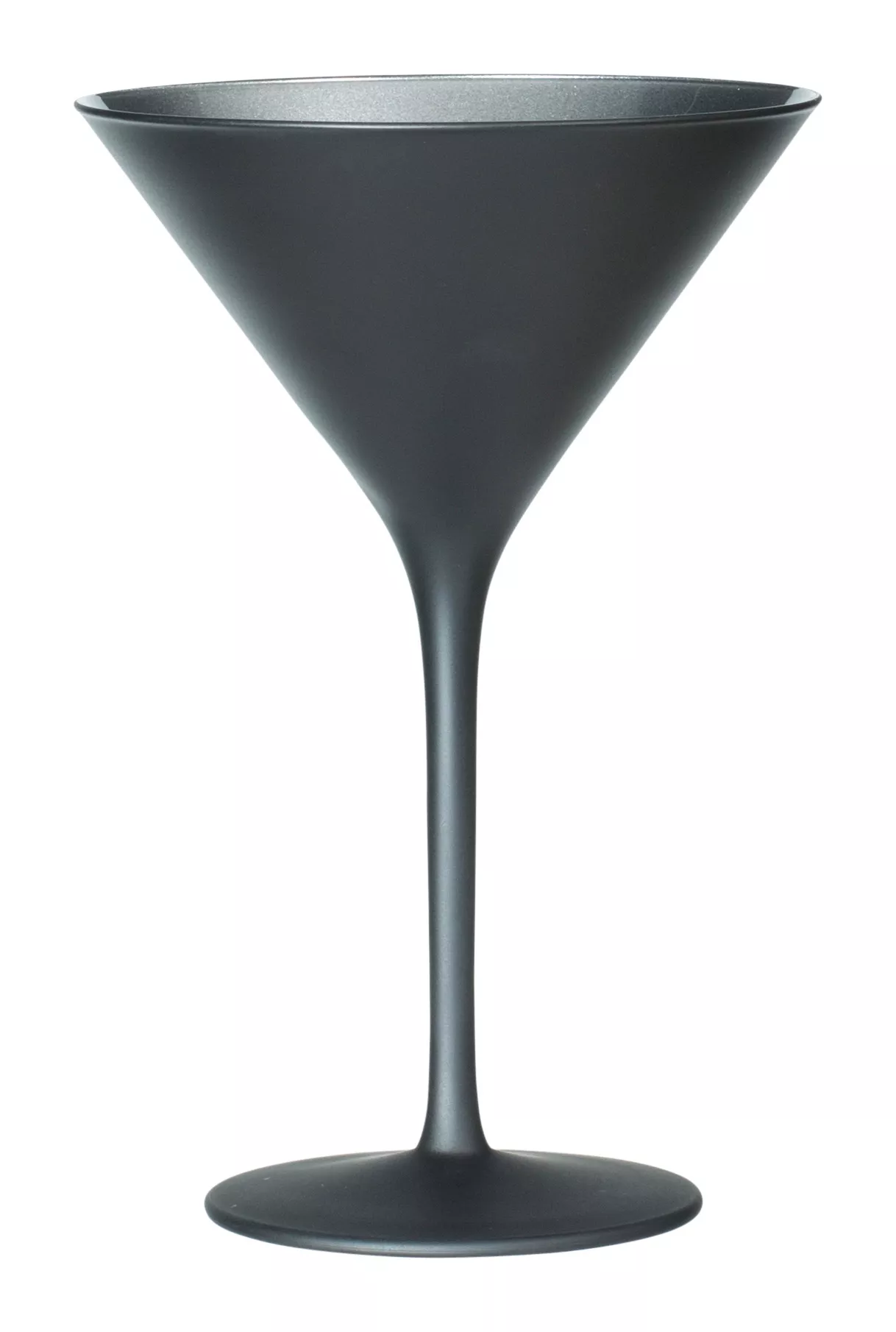 Verre à Martini, noir/argenté mat, Elements Stölzle - 240ml (1 pce) Verre à Martini, noir/argenté mat, Elements Stölzle - 240ml (1 pce)