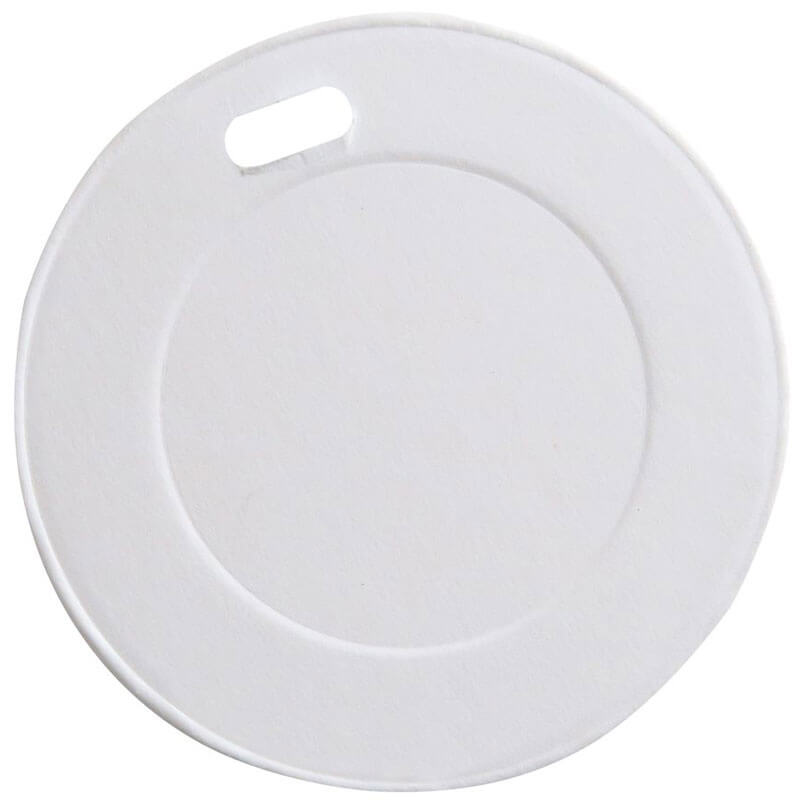 Couvercle plat pour gobelet à café, carton blanc - 9cm (50 pcs) Couvercle plat pour gobelet à café, carton blanc - 9cm (50 pcs)