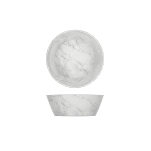 Bol, mélamine, aspect marbre blanc - 20,5 x 7,5 cm (6 pièces) Bol, mélamine, aspect marbre blanc - 20,5 x 7,5 cm (6 pièces)