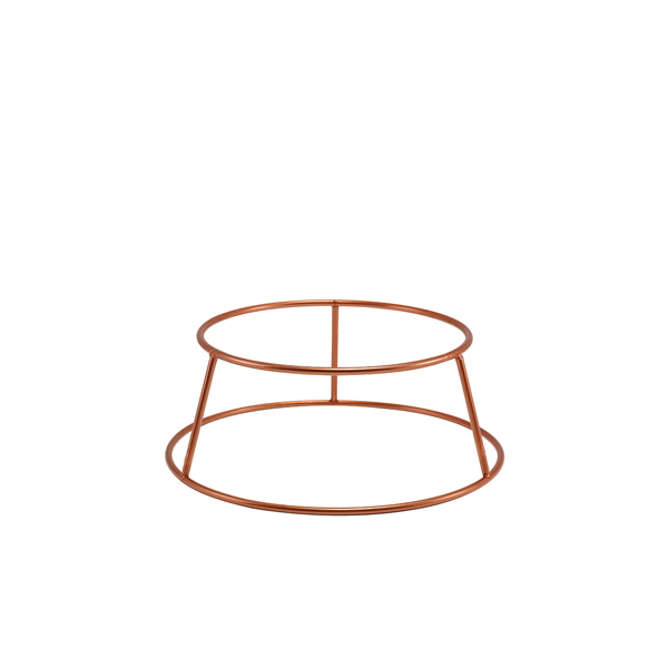 Support buffet rond, antidérapant, couleur cuivre - 10 cm