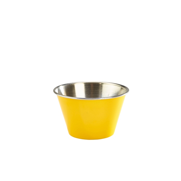Coupelle à sauce, acier inoxydable, jaune - 170 ml (24 pièces)