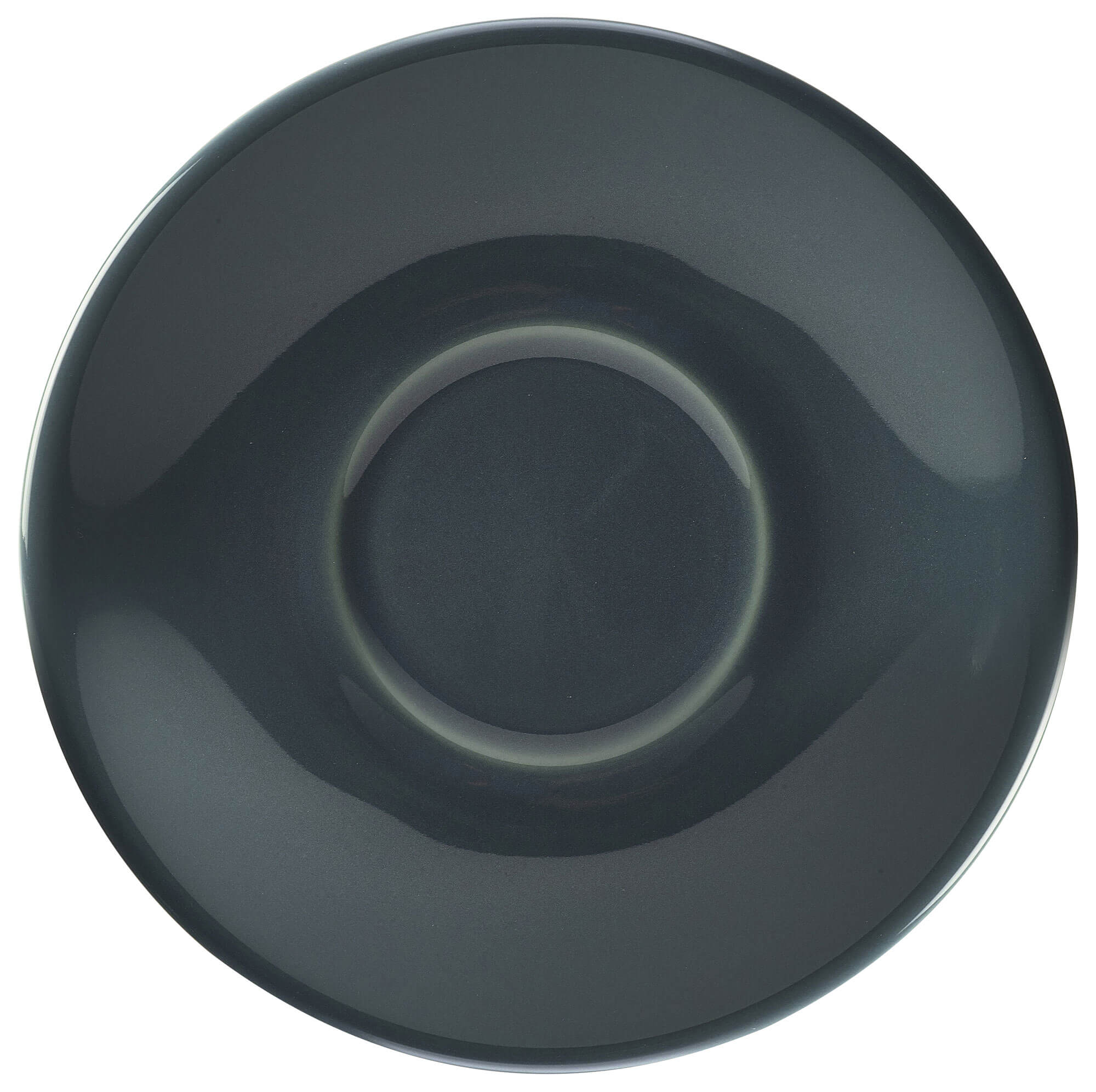 Soucoupe à espresso grise - 12cm (6 pcs)