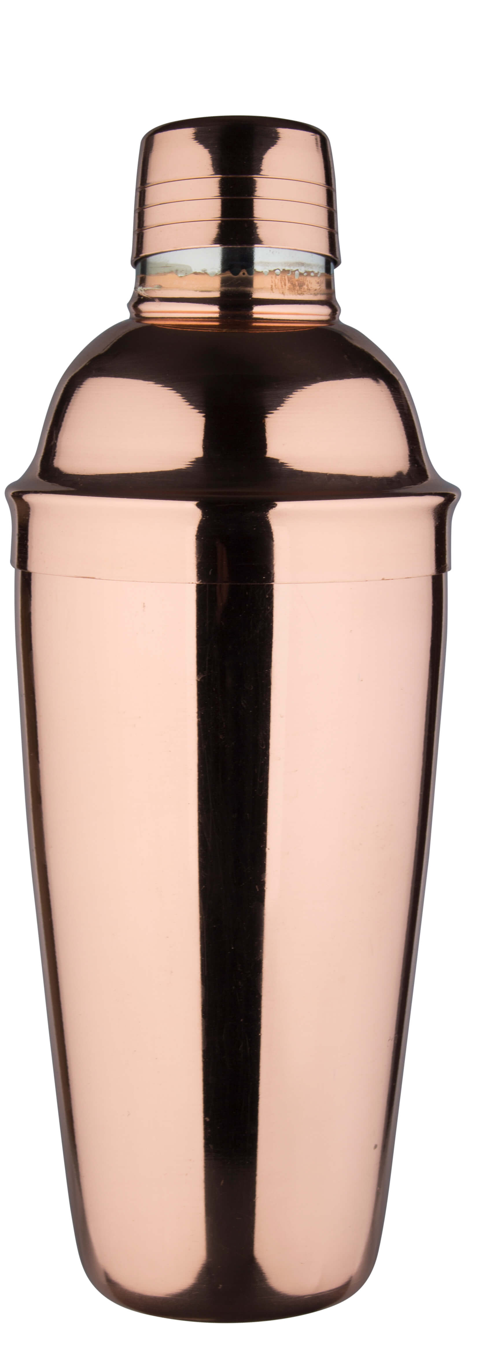 Shaker à cocktail, acier inoxydable couleur cuivre, trois pièces, 700 ml - Produit de deuxième choix