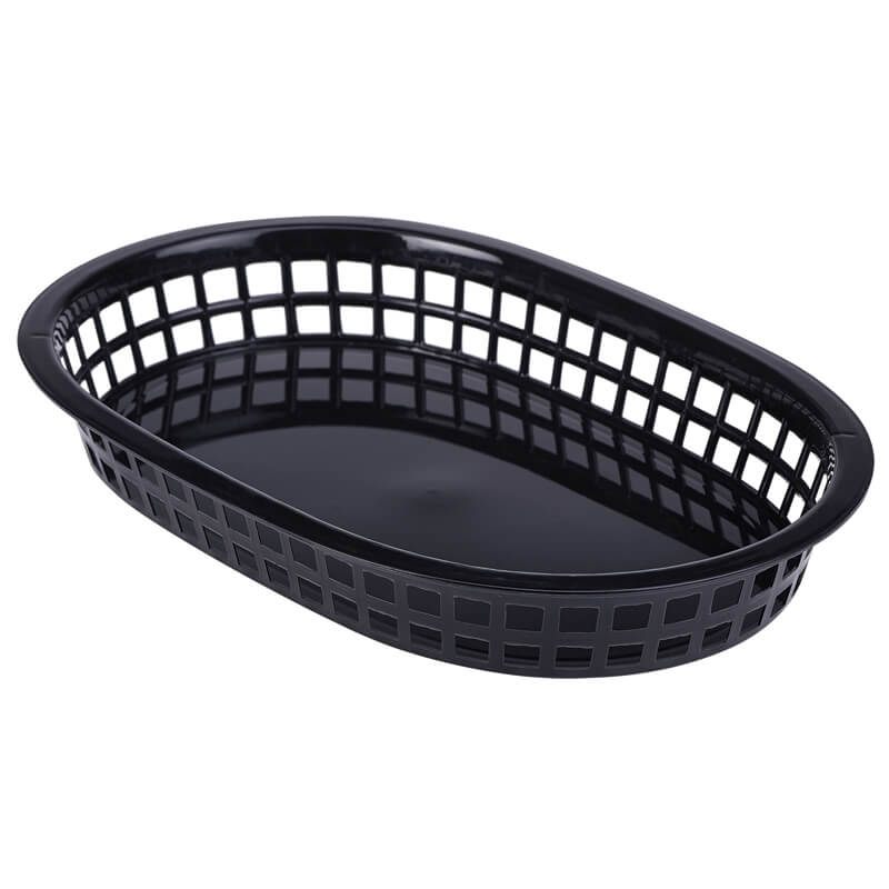 Corbeille de table / corbeille pour fast-food, PP, 27,5 x 17,5 cm - noir (6 pièces) Corbeille de table / corbeille pour fast-food, PP, 27,5 x 17,5 cm - noir (6 pièces)