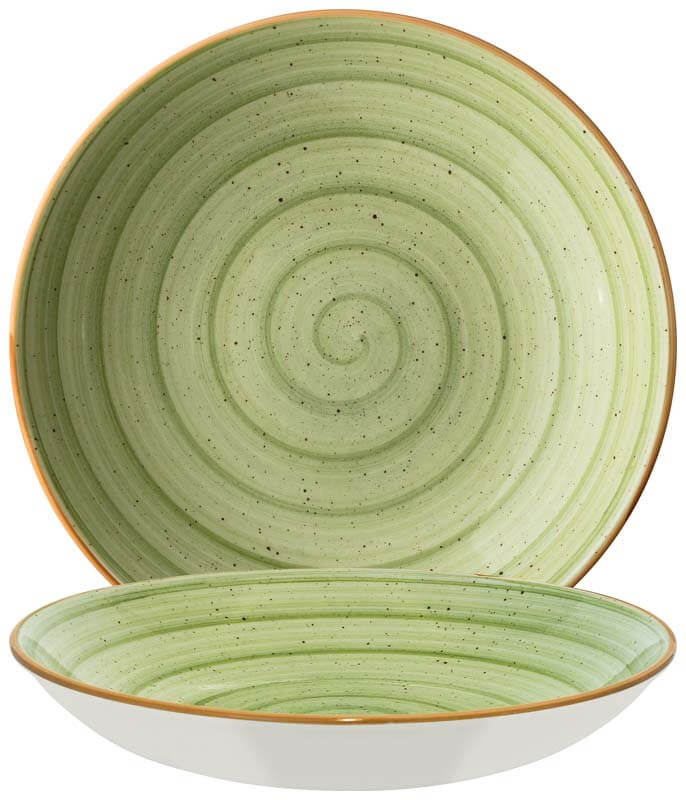 Bonna Aura Therapy Bloom Assiette creuse 28cm vert - 6 pièces Bonna Aura Therapy Bloom Assiette creuse 28cm vert - 6 pièces