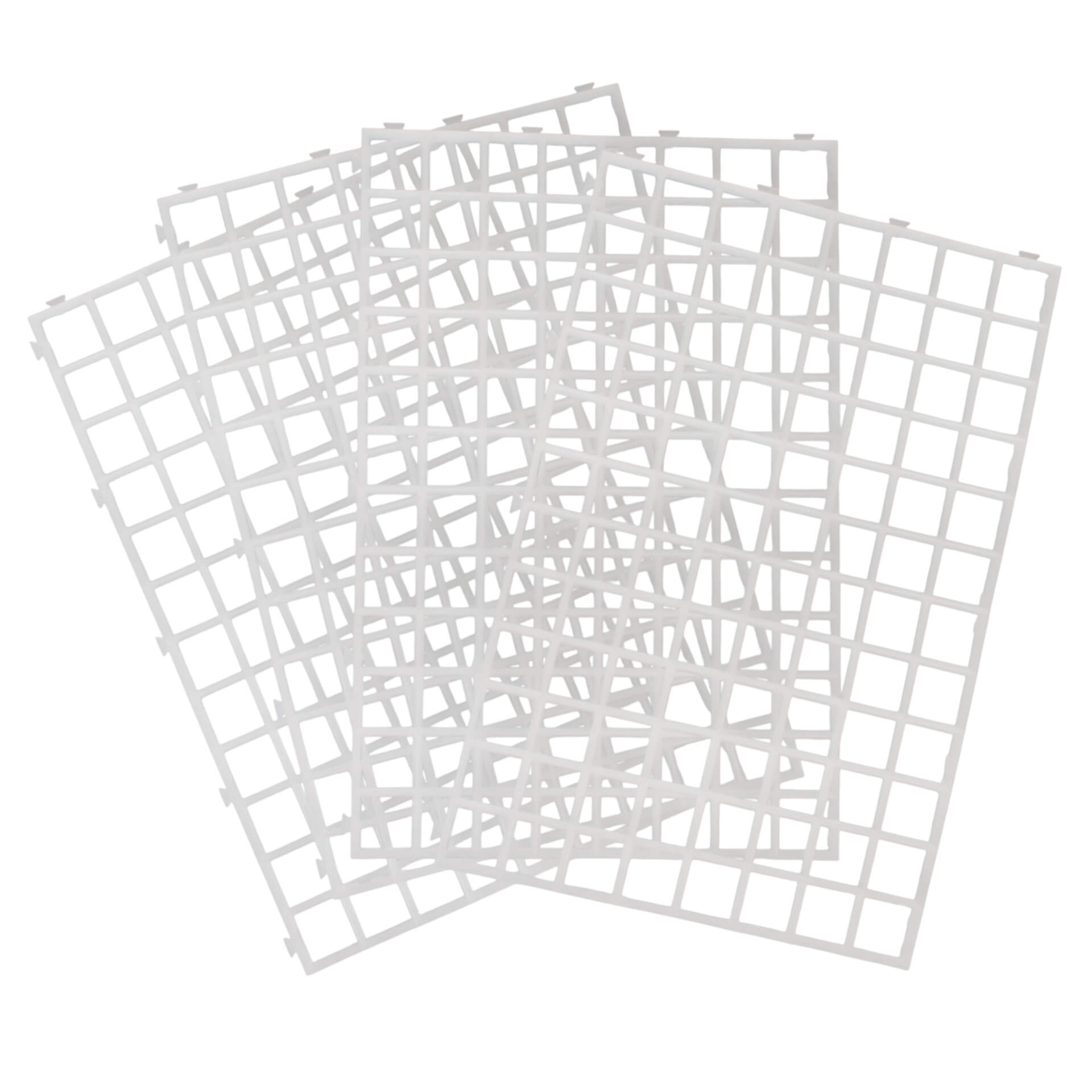 Egouttoir emboîtable blanc - 4 pcs.