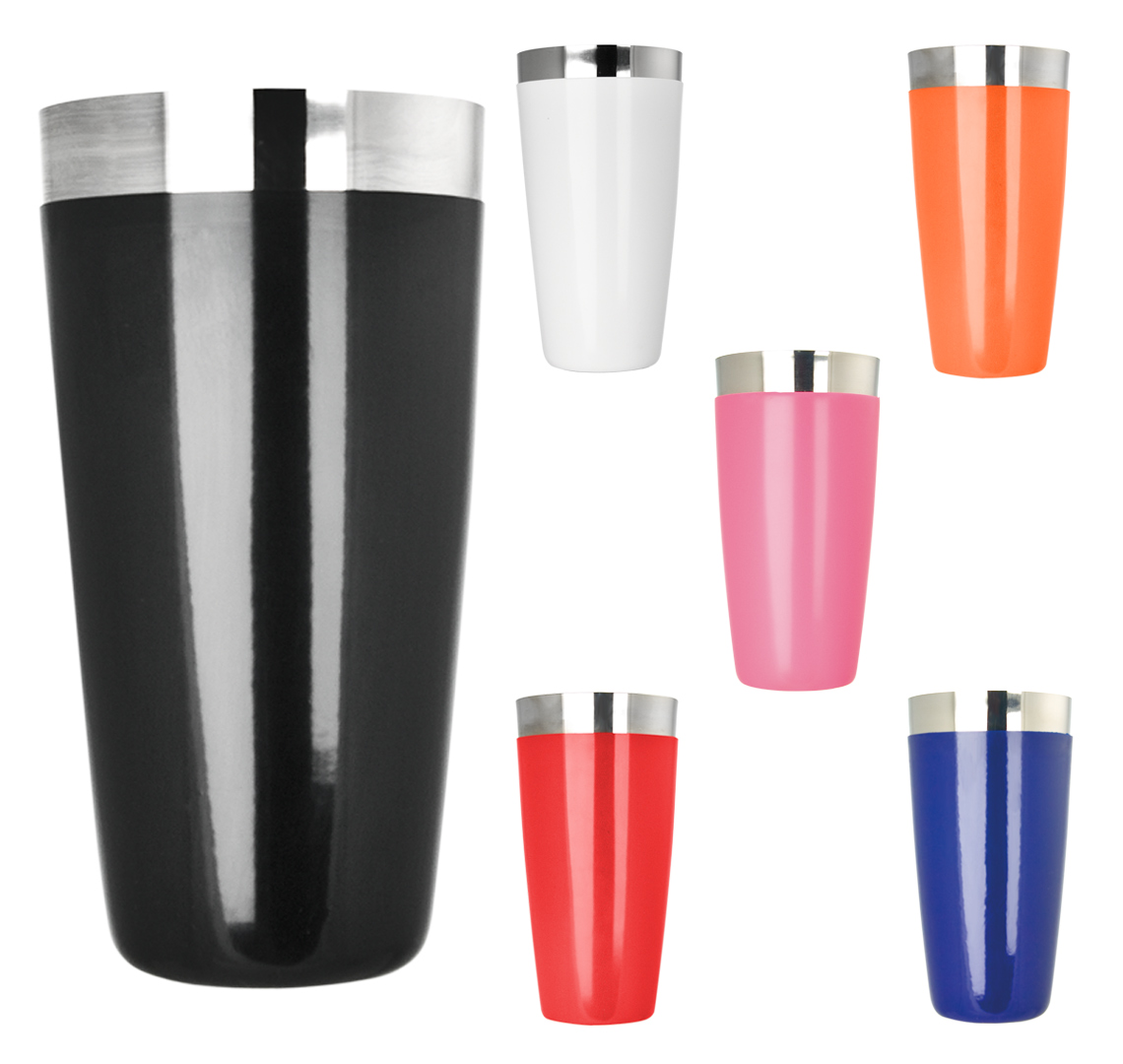 Boston shaker - acier inoxydable, revêtement en vinyle