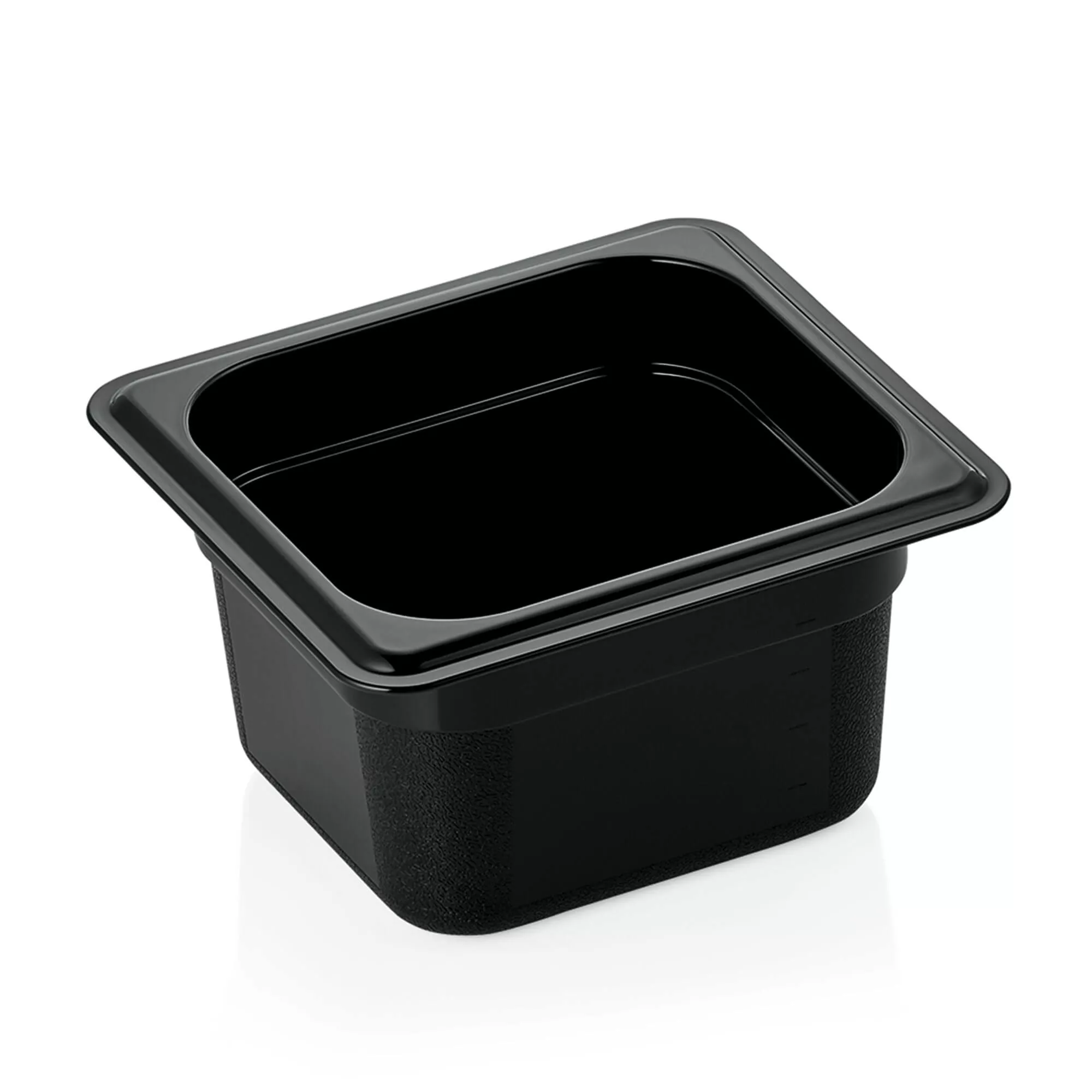 Récipient Gastro Norm 100mm de profondeur - PC noir (GN 1/6) Récipient Gastro Norm 100mm de profondeur - PC noir (GN 1/6)
