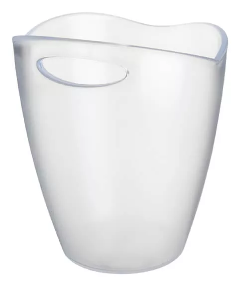Seau à bouteille en plastique avec poignée - frosted Seau à bouteille en plastique avec poignée - frosted