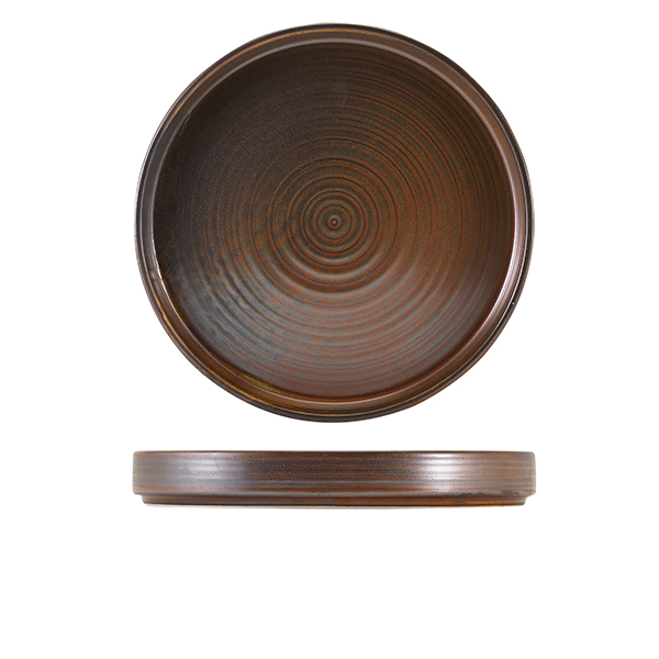 Assiette de présentation Terra Rustic Copper – 26 cm (6 pcs)