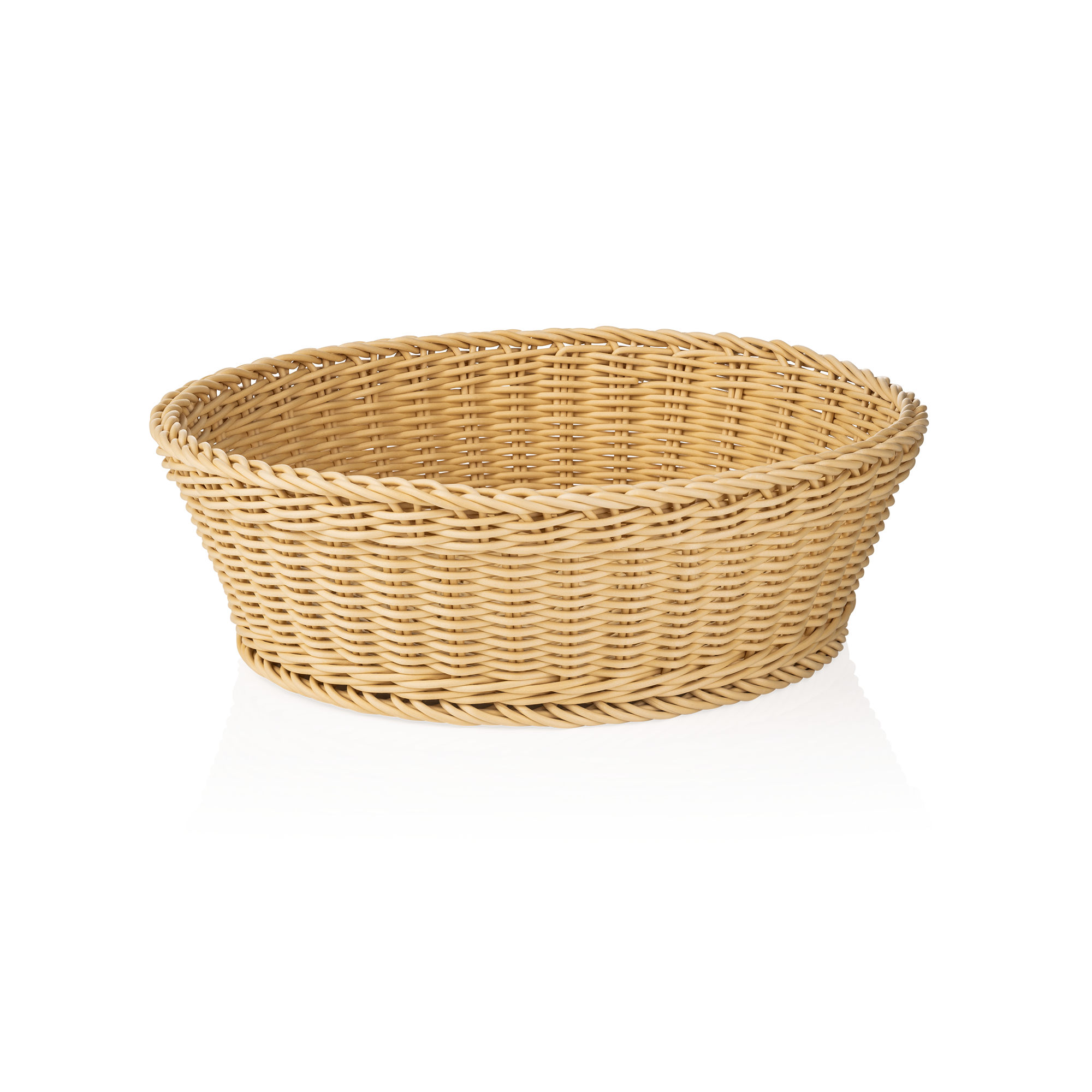 Panier en polypropylène beige clair - 42 x 12 cm Panier en polypropylène beige clair - 42 x 12 cm