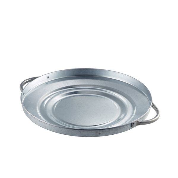 Assiettes en forme de couvercle de poubelle - acier galvanisé Assiettes en forme de couvercle de poubelle - acier galvanisé