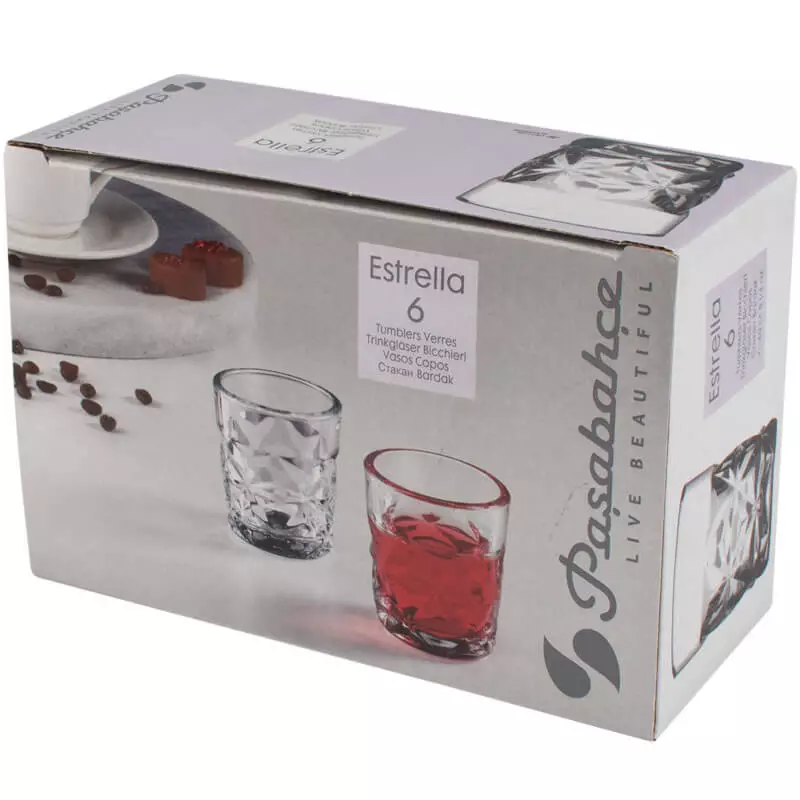 Verre à shot Estrella, Pasabahce - 60ml (6 pcs) Verre à shot Estrella, Pasabahce - 60ml (6 pcs)