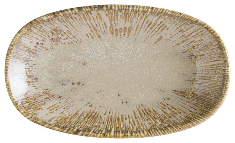 Bonna Snell Sand Gourmet plat ovale 19x11cm beige - 12 pièces Bonna Snell Sand Gourmet plat ovale 19x11cm beige - 12 pièces