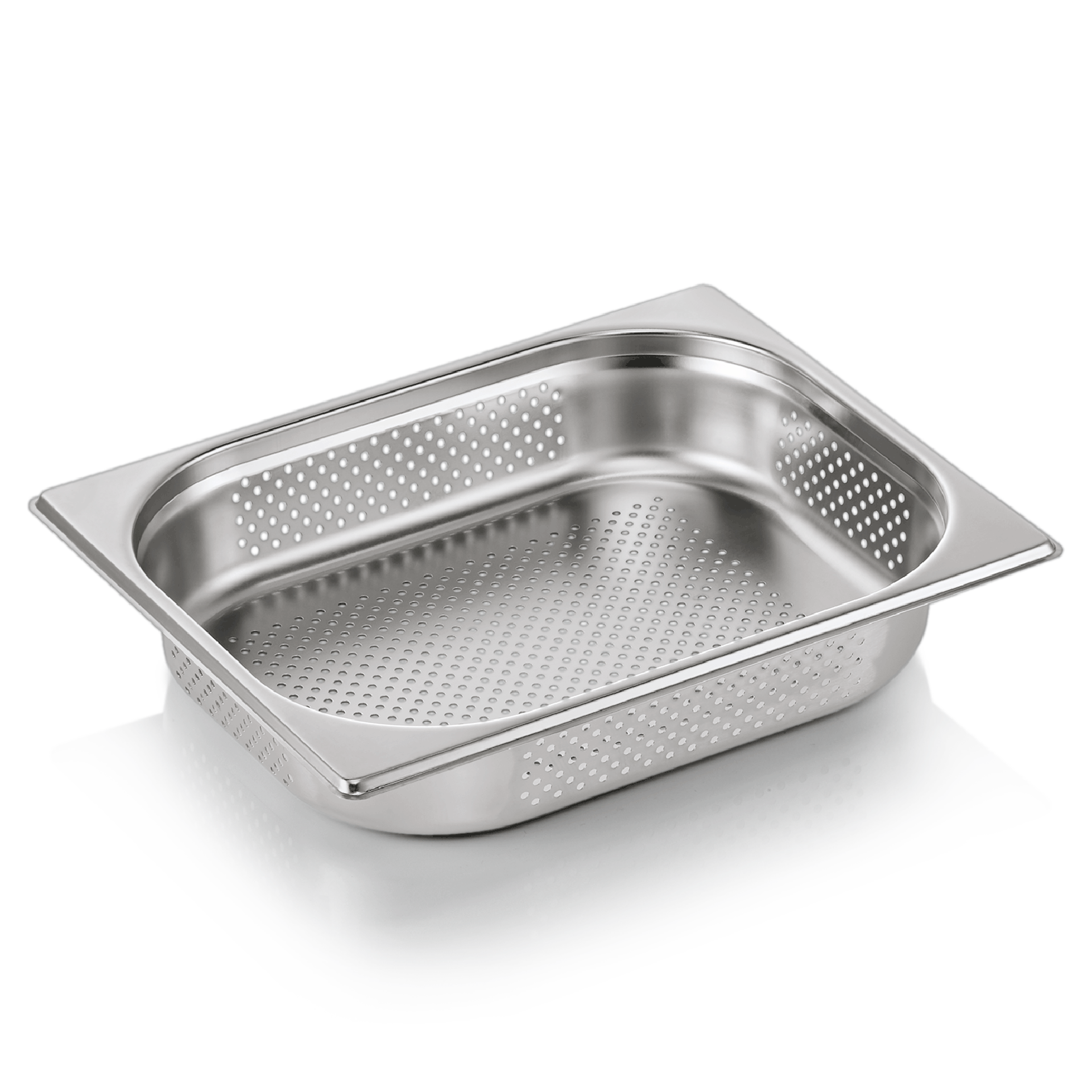 GN 1/2 récipient, avec perforations latérales et au fond, CNS, GN ESSENTIALS - 6,5 cm (6 pièces)