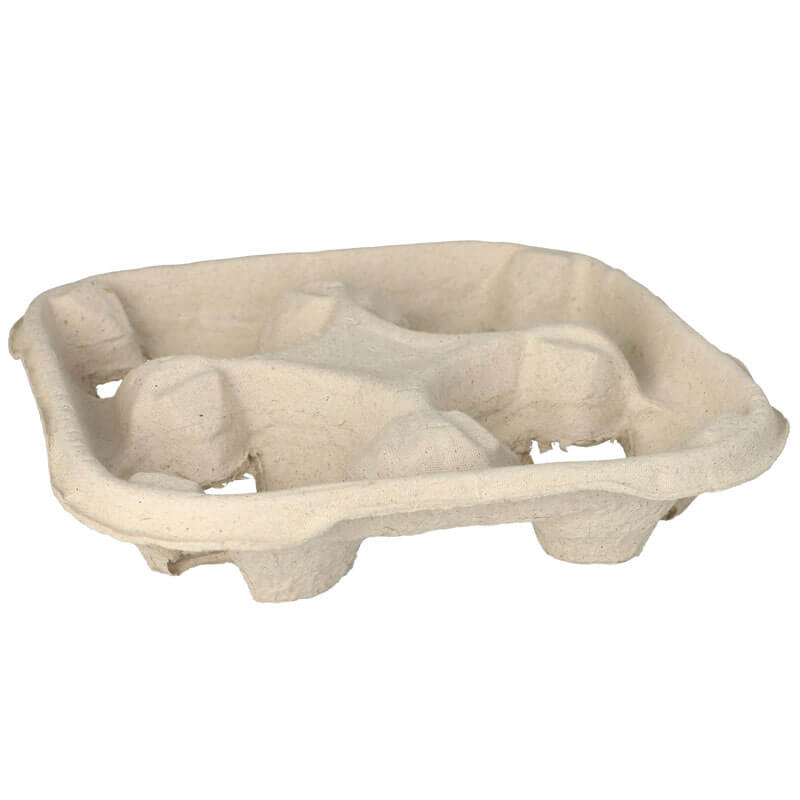 Plateau en carton 4,7x22,4x22,4cm - pour 4 gobelets (110 pcs) Plateau en carton 4,7x22,4x22,4cm - pour 4 gobelets (110 pcs)