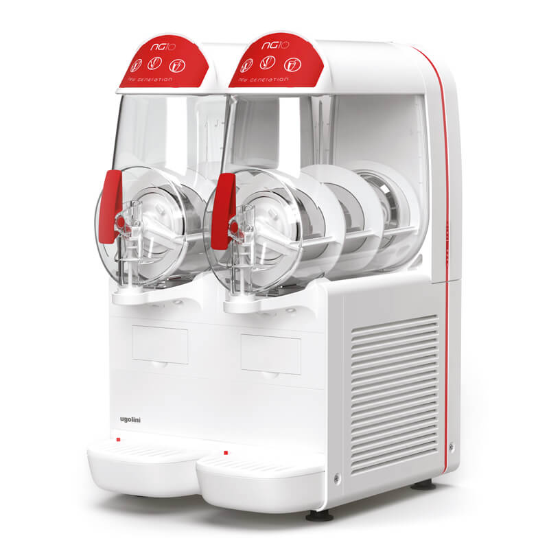 Machine à granités Granitor® NG Easy 10-2 White R290, 2 réservoirs de 10 litres Machine à granités Granitor® NG Easy 10-2 White R290, 2 réservoirs de 10 litres