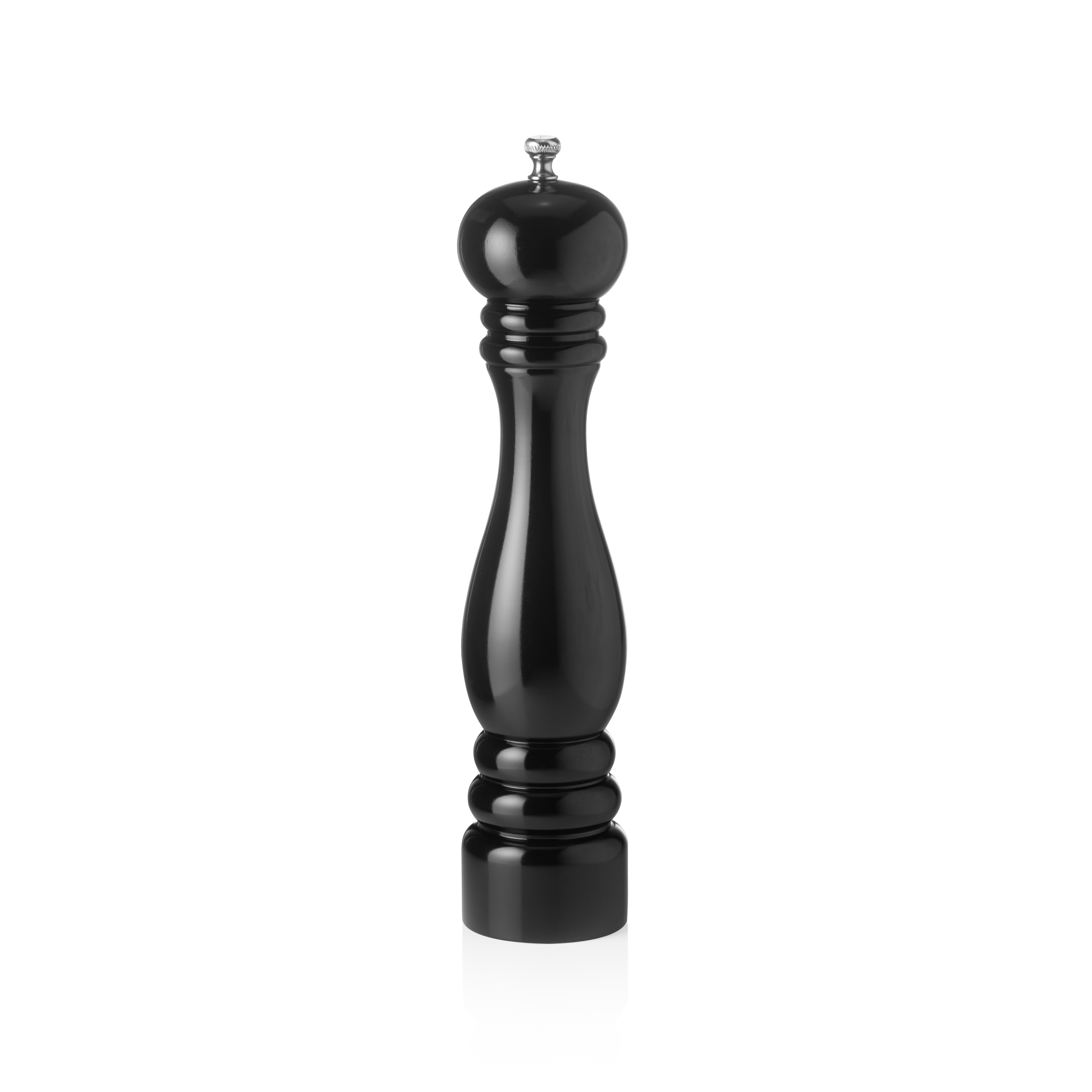 Moulin à poivre en bois d'hévéa noir - 30 cm Moulin à poivre en bois d'hévéa noir - 30 cm