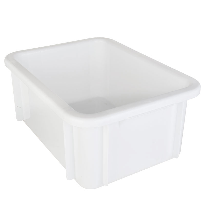Récipient de stockage en polypropylène blanc - 12 l / 39,5 x 29,5 x 16,5 cm